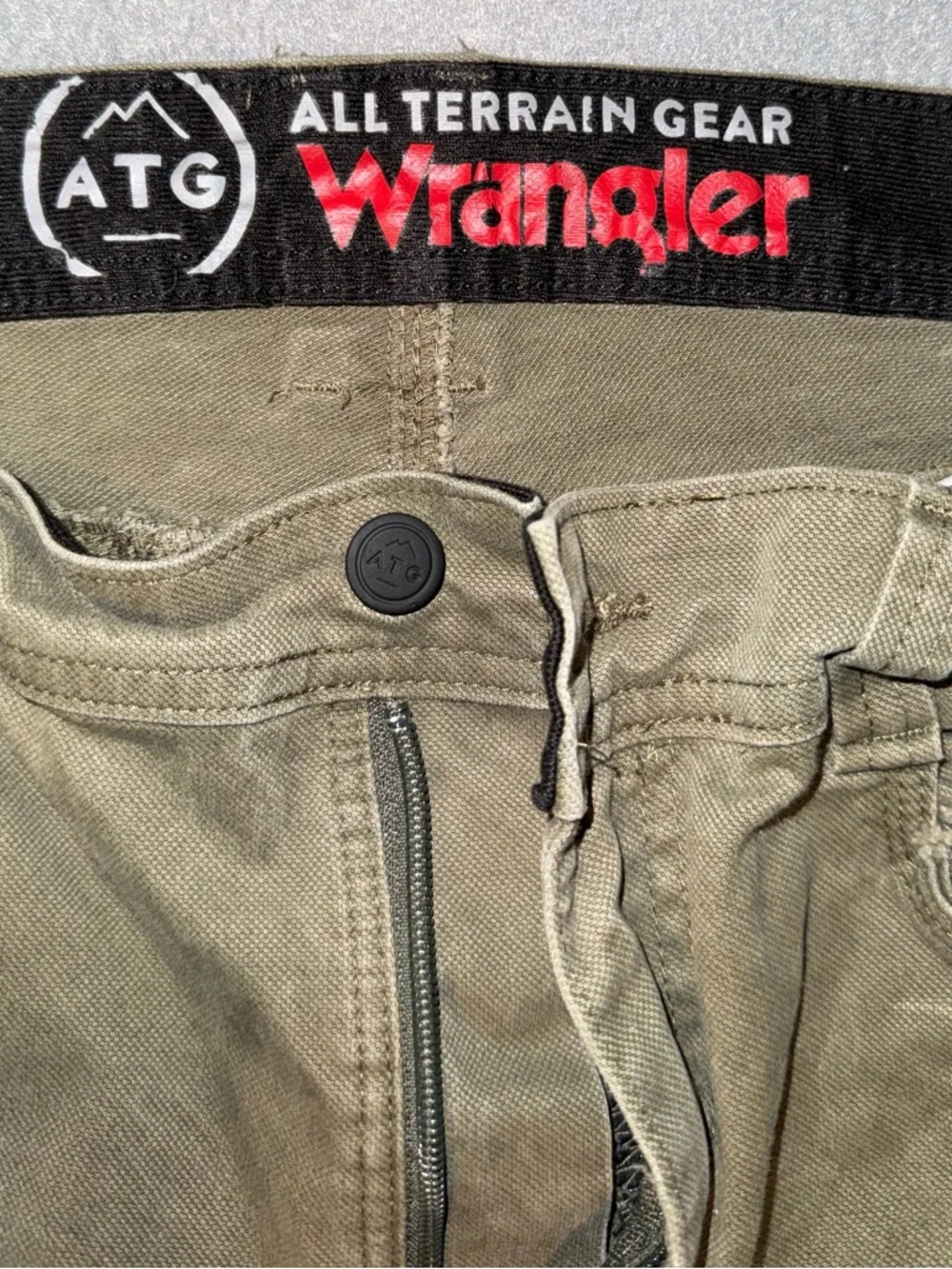 Wrangler All Terrain Gear Olive Green Utility Pants